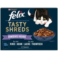 Felix Tasty Shreds Geschmischte Vielfalt 80x80g von Felix