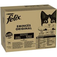 Jumbopack Felix Classic Pouches 120 x 85 g - Fleisch- & Fisch-Mix (4 Sorten gemischt) von Felix