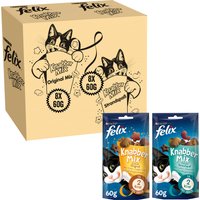 Felix KnabberMix Original & Strandspaß Katzensnacks 2 x 8 Beutel à 60g von Felix