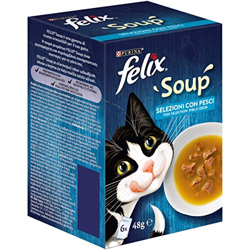 Purina Felix Soup Katzenfisch, 6 x 48 g von Felix