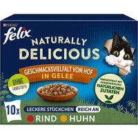 Sparpaket Felix Naturally Delicious 20 x 80 g - Farm-Auswahl in Gelee von Felix