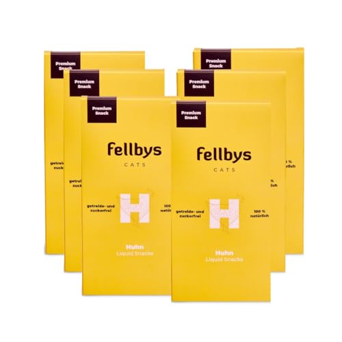 Fellbys Katzensnacks Liquid Huhn 10x90g (6x15g) von Fellby