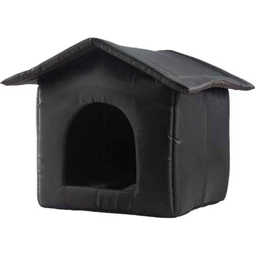 Katzenhaus Für Draußen Für Den Winter, Wasserdichtes Katzenhaus Für Draußen, Kleine Hundehäuser, Warmes, Wetterfestes Oxford-Gewebe, Unterschlupf Für Streunende Hunde Und Katzen, Katzenunterschlupf von Fellflying