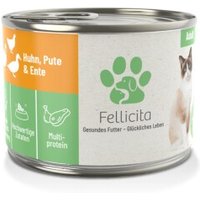 Fellicita Huhn, Pute & Ente 6x200 g von Fellicita