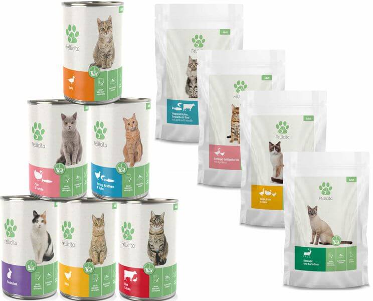 Fellicita Katze Nassfutter Probierpaket 295g/400g von Fellicita