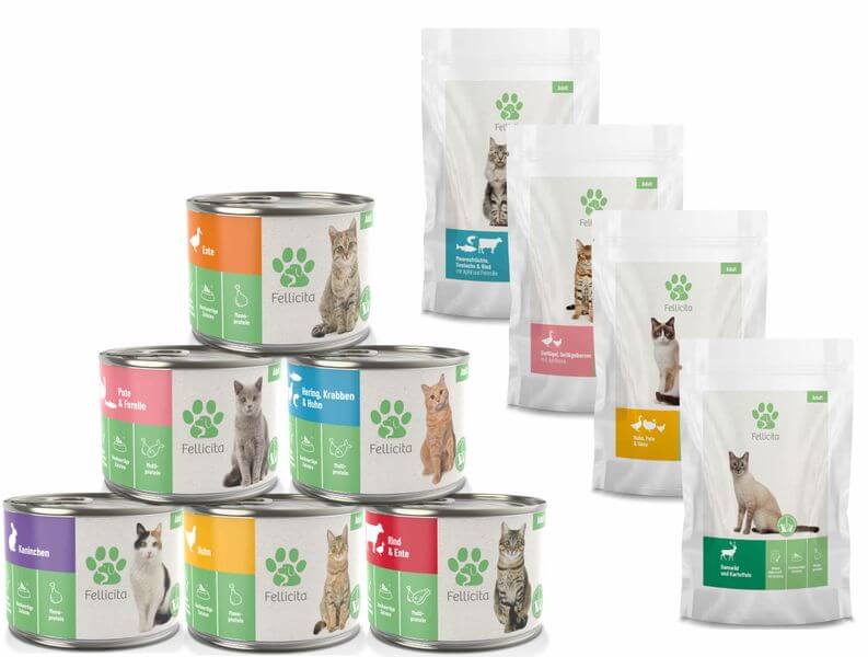 Fellicita Katze Nassfutter Probierpaket 95g/200g von Fellicita