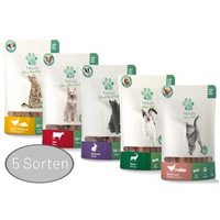 Fellicita Katzensnacks 5x50g Mixpaket Fellonis Fleischstreifen & Sticks, 5 Sorten von Fellicita