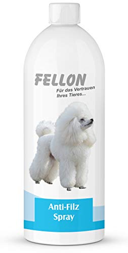 Fellon Anti-Filz für Hunde | Entfilzungsspray 1 Liter | 100% natürlich & pH-neutral | Fellpflege für seidigen Glanz & leichte Kämmbarkeit | für alle Felltypen & Welpen | Dermatologisch getestet von Fellon