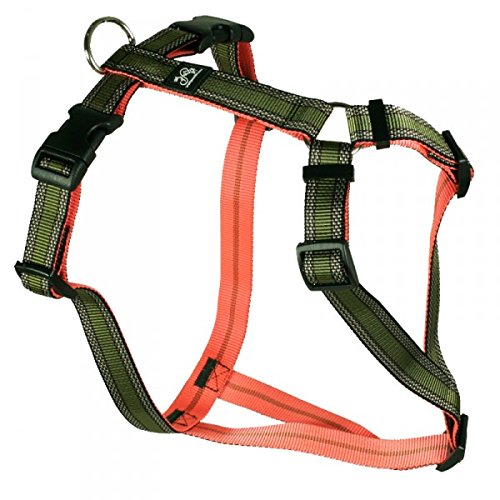 Feltmann Hundegeschirr - Soft-Nylonband, Khaki Muster, Bauchumfang 60-80 cm, 25 mm Bandbreite von Feltmann