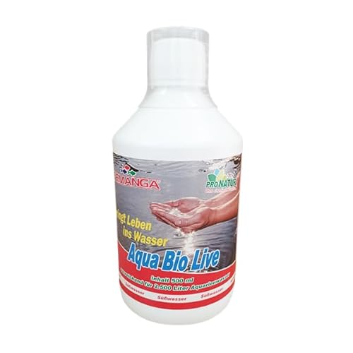 Femanga Aqua Bio Live 1000 ml - Wasserzusatz für Aquarien | Gesunde Fische & Pflanzen von Femanga