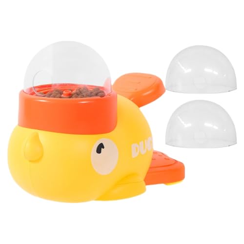 Fenayuu Duck Shape Pet Feeder | Futterspender Für Hunde - Haustier Cartoon Futterspielzeug | Niedliches Futterspielzeug, Hundefutterspender Zum Füttern, Unterhaltung, Training von Fenayuu