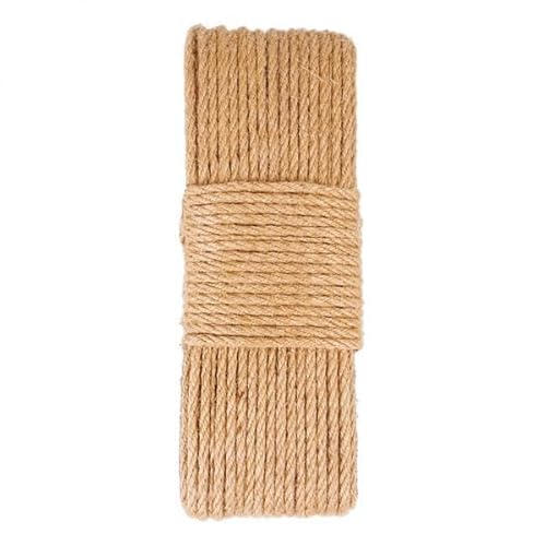 Fenteer 2X Juteschnur Schnur Katze Kratzbrett Sisal Seil Zubehör Schleifkralle Spielzeug Kratzmaterial für DIY Wohnkultur Geschenkanhänger Kunst 4mm 10m von Fenteer