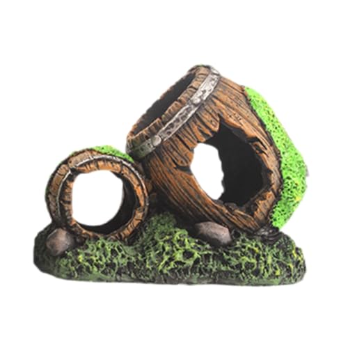 Fenteer Aquarium Landschaftsbau Dekoration Harz Handwerk Teich Versteck Fisch Ornament Aquarium Ornament Gebrochen Figur, 11.5 x 6.5 x 8.5 cm von Fenteer