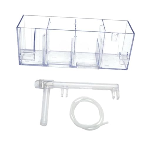 Fenteer Box für Aquarien, Fischtank, stabiles, leichtes Fischtankzubehör, Filtration, für Schildkrötentanks, Einzelbox mit Schlauch von Fenteer