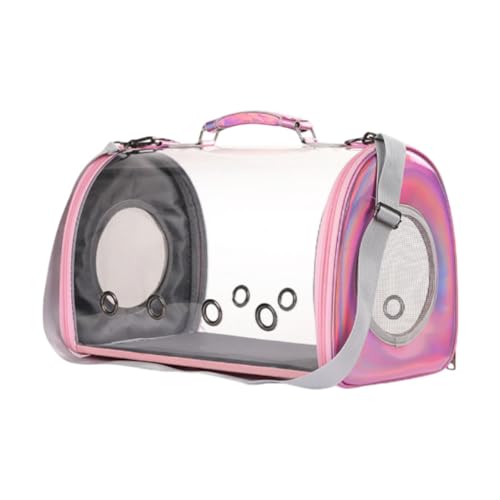 Fenteer Cat Carrier Travel Carrier Handtasche Geräumiges Design komfortabler tragbarer Beutel Transporttasche für Reisen im Freien Camping im Freien, Rosa von Fenteer