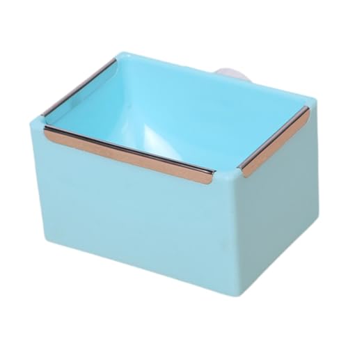 Fenteer Hamster Food Bowl Kleine Tierfutter Schüssel Innenstabile Multifunktion Hasenfuttermittelgericht für Hamstermäuse Ratten Kaninchen Kaninchen, Blau von Fenteer