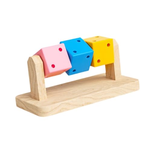 Fenteer Hamsterkäfig-Spielzeug, Kleintierkäfig-Zubehör, Holz, multifunktionales Eichhörnchen-Spielspielzeug für Mäuse, R, Rennmäuse, Chinchillas, Häschen von Fenteer