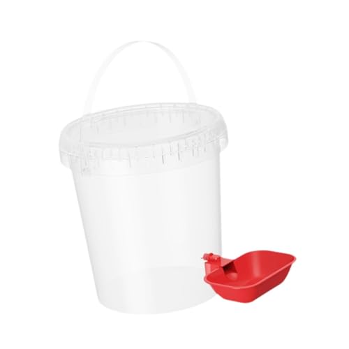 Fenteer Haustierwasserspender Automatische Wasserschale mit Schüssel Haustier Wasserer Hunde Auto Wasserfutter für Taubenkatzen Kaninchen Welpe, 10l von Fenteer