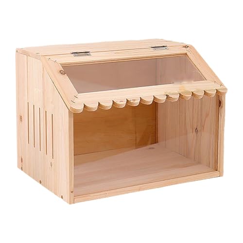 Fenteer Hühnerbrotbox, Holz, robuster Inkubator Leichtes kleines Hühnerkoop -Brutschachtel für Wachteln Chick Ducks Vögel Vorräte, 40x30x30cm von Fenteer