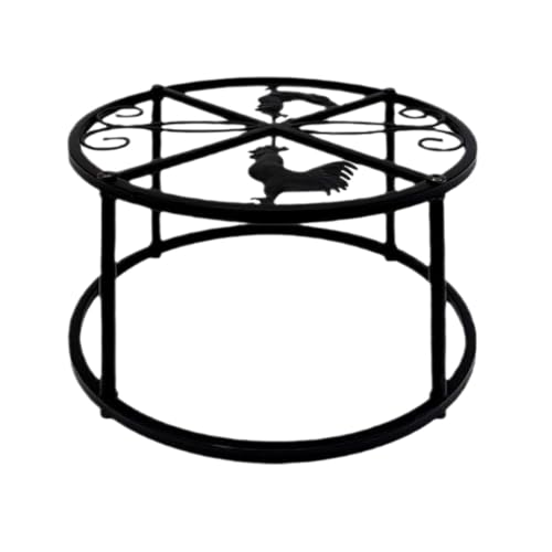 Fenteer Hühnerfutterspender-Tränkeständer, Eisen-Futterständer, Blumentopfständer, Metallständer, Hühnerfutterständer von Fenteer
