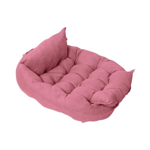 Fenteer Hundebett, faltbares Haustierbett, Haustierkissen, Matratze, Hundesofa, Bett, warme Haustiermatte, Welpen-/Kätzchennest für große, mittelgroße und, ROSA von Fenteer