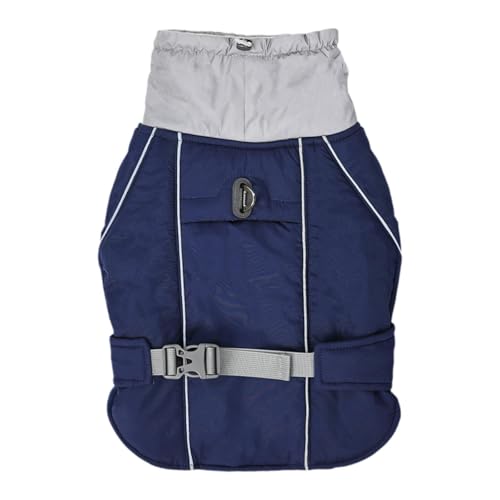 Fenteer Hundemantel Trainingsweste Praktische Professionelle wasserdichte Hundebekleidung beißschutz mit Geschirr Hundejacke Hundeweste Stoff, Blau von Fenteer