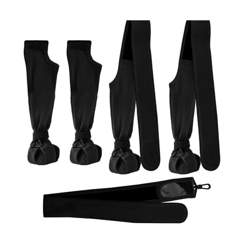 Fenteer Hundestiefel mit Hosenträgern, Hundestiefeletten, Leggings, süßes Haustierzubehör, wasserdicht, waschbar, Hundepfotenbezug, rutschfeste Hundeschuhe, L von Fenteer