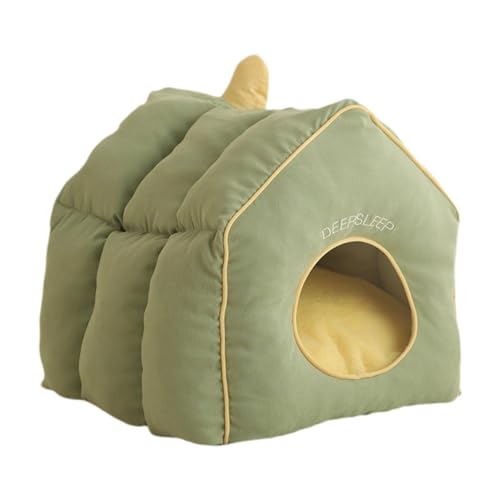 Fenteer Katzenhaus, Katzenbett, Höhle, kleine Hundematte, Zwinger, Hundehütte, abnehmbares Katzenversteck, warme Höhle für Katzen, Kätzchen, Welpen, Hunde, L von Fenteer