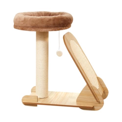 Fenteer Kletterbaum für Katzen, Katzenbett, Schleifklauen, Möbelschutz, Kratzbaum, Indoor-Katzenturm für Katzen, Kätzchen, Spielen von Fenteer