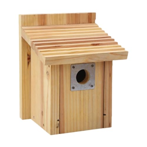 Fenteer Outdoor Bird House Käfig Öffnung Moderne Schwere außerhalb des Vogelhauses Vogel Nistkasten für Geburtstags Hinterhof Terrasse von Fenteer