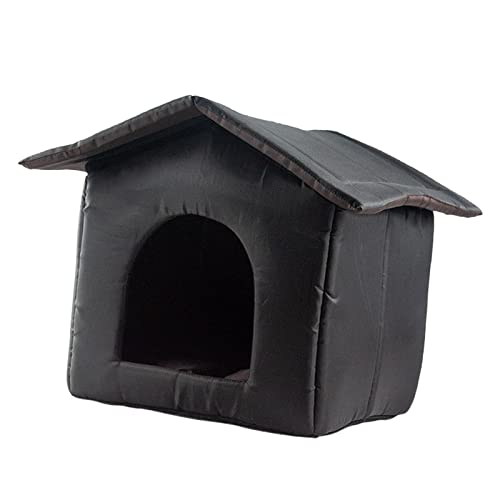 Fenteer Oxford Unterschlupf für streunende Katzen, wetterfest, für kleine Hunde, Höhlenzelt, Möbelbett, Wintertierbedarf, tragbares Haus für, 40 cm x 38 cm x 35 cm von Fenteer