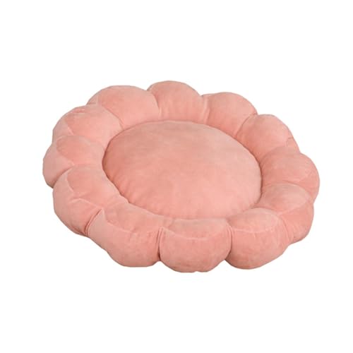 Fenteer Petals Katzenbett, kleines Hundebett, rutschfeste Unterseite, maschinenwaschbar, weiches Haustier-Nistbett, Haustier-Isomatte für Zwergspitzpudel, Rosa von Fenteer