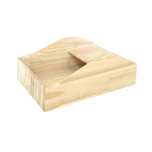 Fenteer Sandbadewanne für Hamster, Dusche für Kleintiere, Versteck, Hamstertoilette, Duschraum, Holz, Sandbadbehälter, für Kleintiere, Rennmaus, S von Fenteer