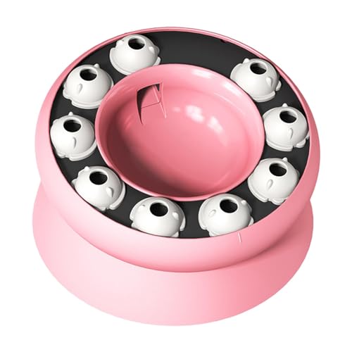 Fenteer Slow Feeder Katzennapf, interaktives Puzzle-Spielzeug, Katzen-Hunde-Puzzle-Spielzeug für Kätzchen, Welpen, kleine mittelgroße Hunde und Katzen, ROSA von Fenteer