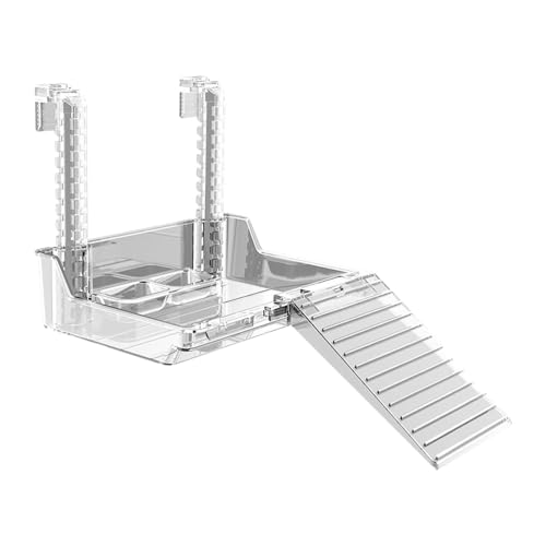 Fenteer Sonnenplattform für Wasserreptilien, Ruheterrasse für Schildkröten, Zubehör für Schildkrötentanks, Hängeplattform für Schildkrötentanks, 163x114x50mm von Fenteer