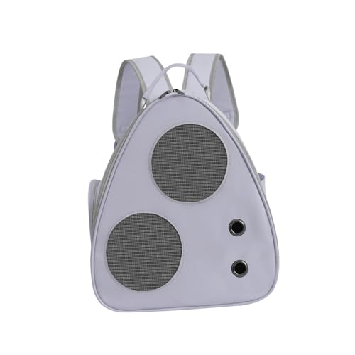 Fenteer Tiertransportrucksack Katzen-Outdoor-Tasche Großraum-Kleintier-Reisetasche Hundetragetasche zum Wandern Ausgehen Camping, Grau von Fenteer