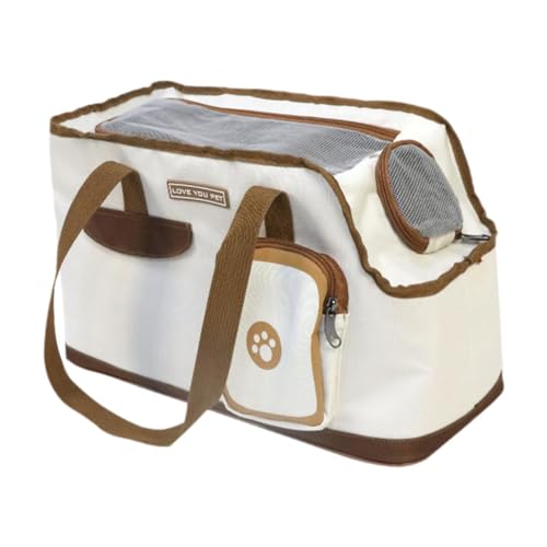 Fenteer Tragetasche für kleine Katzen und Hunde, atmungsaktives Netzgewebe, leicht, atmungsaktiv, Haustiertasche, Haustier-Reisetasche für Kätzchen, Hunde und, Toastform von Fenteer