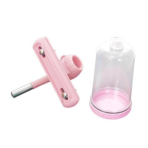 Fenteer Wasserflasche für Haustiere, Wasserspender zum Aufhängen, Langer Ausguss, automatischer Trinkbehälter für Haustiere, Tierbedarf, Wasserspender für, Rosa von Fenteer