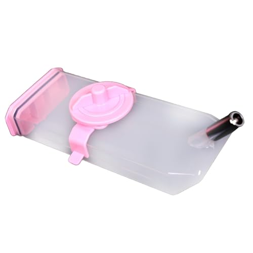 Fenteer Wasserflasche für Hunde, Trinkspender für Zwinger, tragbarer Trinkspender für Zwinger, Getränkespender für Hunde für Kaninchen, 480ml Rosa von Fenteer