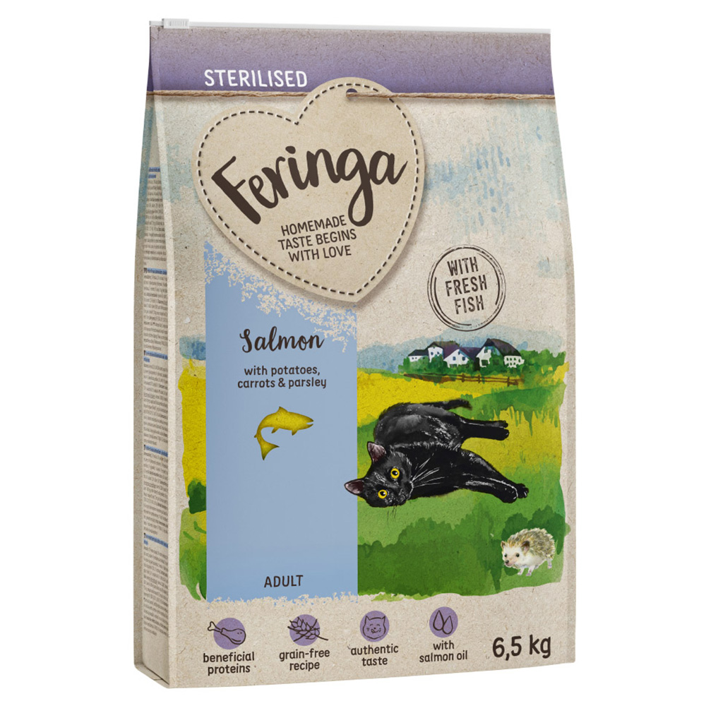 10€ sparen! Feringa Trockenfutter 6.5kg Adult Sterilised Lachs von Feringa