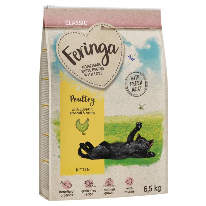 10€ sparen! Feringa Trockenfutter 6.5kg  Kitten Classic Geflügel von Feringa