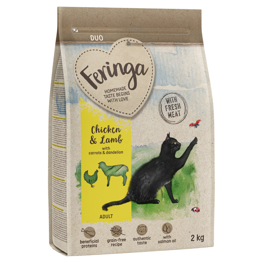 2 + 1 gratis! 3 x 2 kg Feringa Trockenfutter Feringa Adult Duo Huhn mit Lamm - 2 kg von Feringa