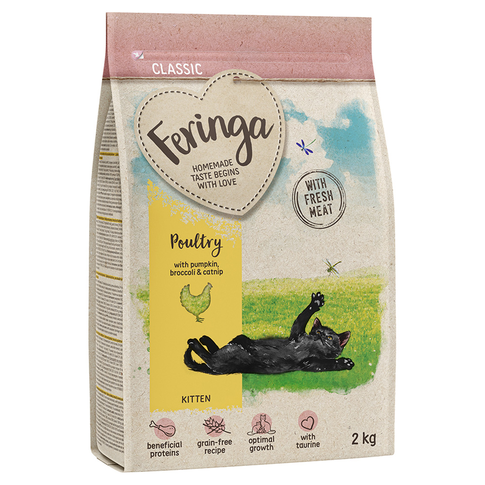 2 + 1 gratis! 3 x 2 kg Feringa Trockenfutter Feringa Kitten Classic Geflügel - 2 kg von Feringa