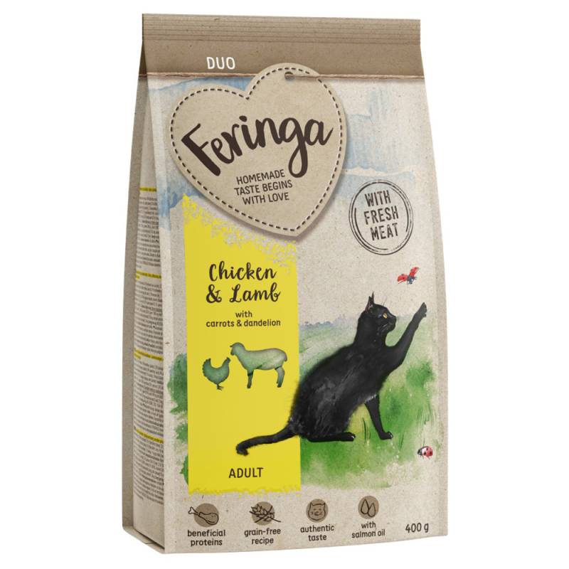 2 + 1 gratis! 3 x 400g Feringa Trockenfutter Feringa Adult Duo Huhn mit Lamm - 400 g von Feringa