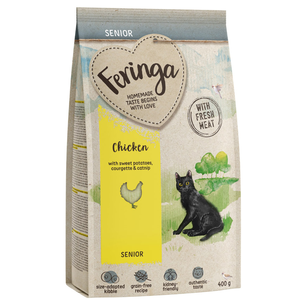 2 + 1 gratis! 3 x 400g Feringa Trockenfutter Feringa Senior Huhn - 400 g von Feringa