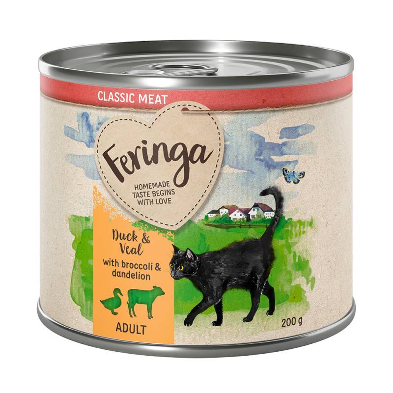 - 25% Feringa Classic, Single, Country Style cans 12x 200 g  - Classic Meat Ente & Kalb 12 x 200 g von Feringa