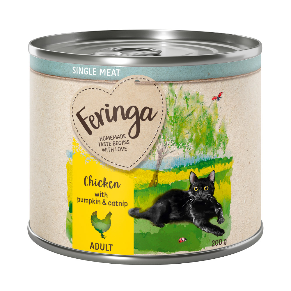 - 25% Feringa Classic, Single, Country Style cans 12x 200 g  - Single Meat Huhn 12 x 200 g von Feringa