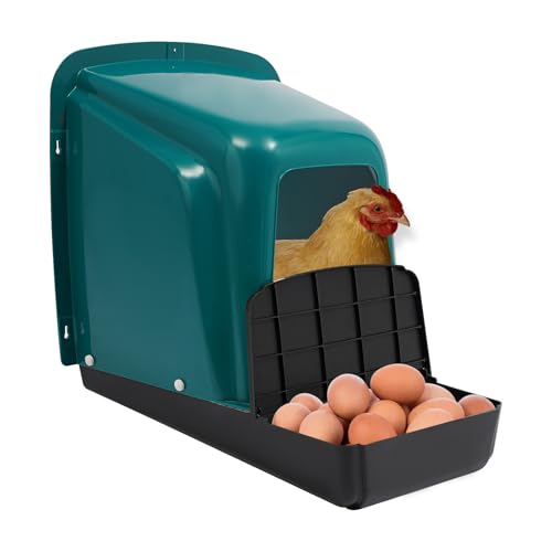 Hühnerklappe Legenest für Hühner 5er-Pack Hühner-Nistkästen aus Kunststoff mit Eierrollfunktion und guter Belüftung Nest für bis zu 12 Mittelgroße Eier 46.6 X 39 X 41.5cm Hühnerklappe Legenest für Hühner 5er-Pack Hühner-Nistkästen aus Kunststoff mit Eierrollfunktion und guter Belüftung Nest für bis zu 12 Mittelgroße Eier 46.6 X 39 X 41.5cm von Fermoirper