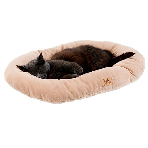 Ferplast Hundebett Katzenbett Huindekissen Relax Microfleece 45/2 Wattiertes Weiches Microfleece Waschbar Beige von Ferplast