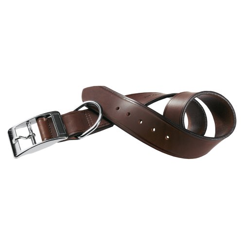 Ferplast 75132058 Hundehalsband VIP C25/45, aus Leder, Breite: 2,5 cm, Halsumfang: 37-45 cm, braun von Ferplast